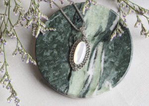 Marcasite Heart Necklace