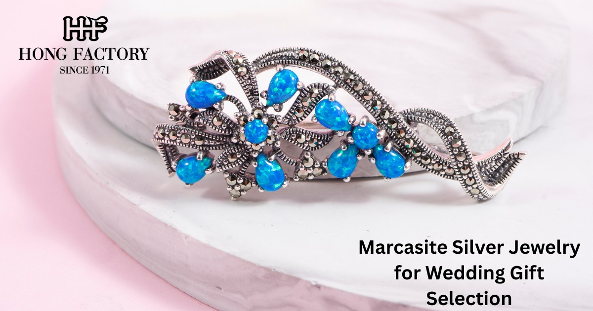 Marcasite Silver Jewelry for Wedding Gift Selection