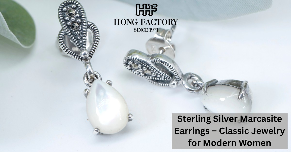 Sterling Silver Marcasite Earrings – Classic Jewelry for Modern Women
